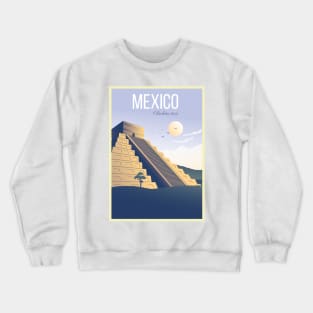 Chichen Itza - Vintage Travel Poster Crewneck Sweatshirt